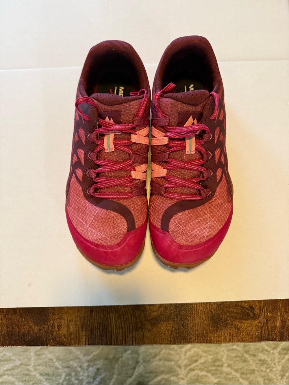 Merrell Women’s Athletic Sneakers in Burgundy and Pink